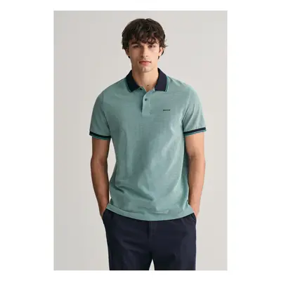 POLOKOŠILE GANT 4-COL OXFORD SS PIQUE OCEAN TURQUOSIE 89792012