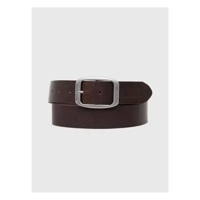 Kožený pásek Pepe Jeans WADE BELT pánský, hnědá barva, PM021025 95061140