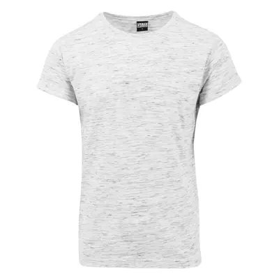 URBAN CLASSICS Tričko Space Dye Turnup Tee - wht/gry 53190769