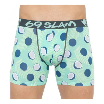 Bez obalu - Pánské boxerky 69SLAM fit bamboo coco blue 59442056