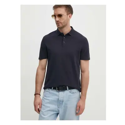 Bavlněné polo tričko Armani Exchange tmavomodrá barva, 3DZFAB ZJXUZ 94364617