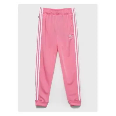 Dětské tepláky adidas Originals růžová barva, hladké 72408517