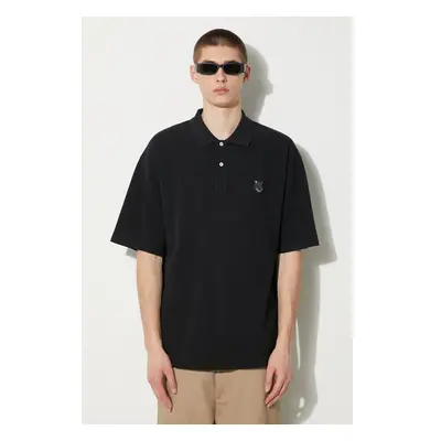 Bavlněné polo tričko Maison Kitsuné Bold Fox Head Patch Oversize Polo 92249438