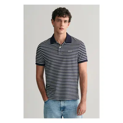 POLOKOŠILE GANT STRIPED SS PIQUE POLO EVENING BLUE 90512488