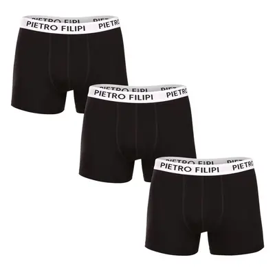 3PACK pánské boxerky Pietro Filipi černé (3BCL003) 92421311