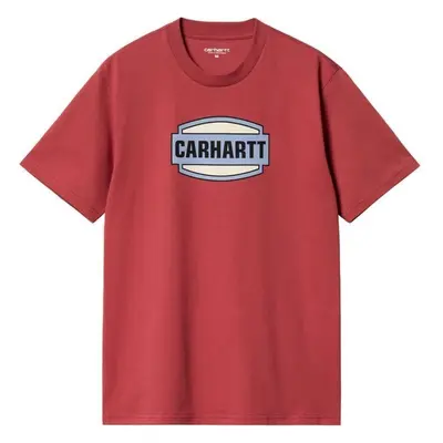 TRIKO CARHARTT WIP Press Script S/S - červená - 94352068