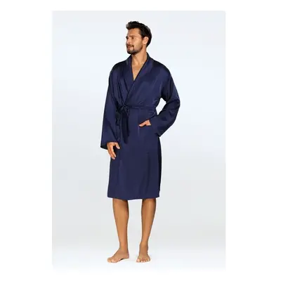 DKaren Mans Bathrobe Lukas Navy Blue 88147930