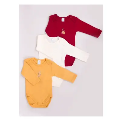 Yoclub Kidss Long Sleeve Bodysuits 3-Pack BOD-0703G-A23D 90269444