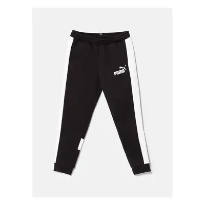 Dětské bavlněné tepláky Puma ESS BLOCK Sweatpants černá barva, 681821 95881652