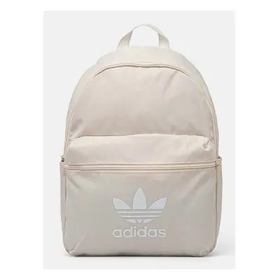 Batoh adidas Originals Adicolor béžová barva, velký, s potiskem, 95942556