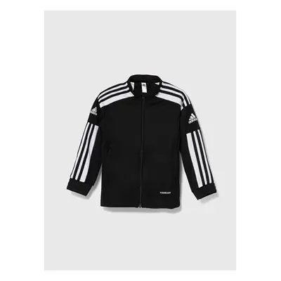 Dětská mikina adidas Performance SQ21 TR JKT Y černá barva, vzorovaná 91545647