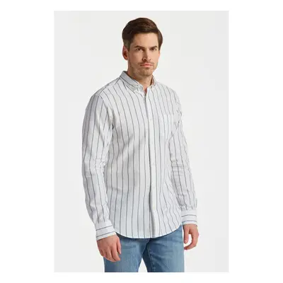 KOŠILE GANT REG OXFORD STRIPE SHIRT EGGSHELL 76936479