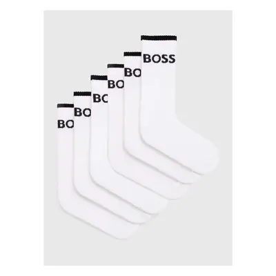 Ponožky BOSS 6-pack pánské, bílá barva, 50510168 84579075