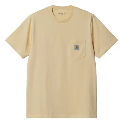 TRIKO CARHARTT WIP Pocket S/S - béžová - 94352066