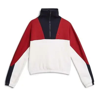 Dětská mikina Tommy Hilfiger červená barva, vzorovaná, KG0KG08040 95223863