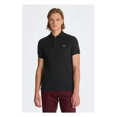 POLOKOŠILE GANT SLIM SHIELD SS PIQUE POLO BLACK 84605946