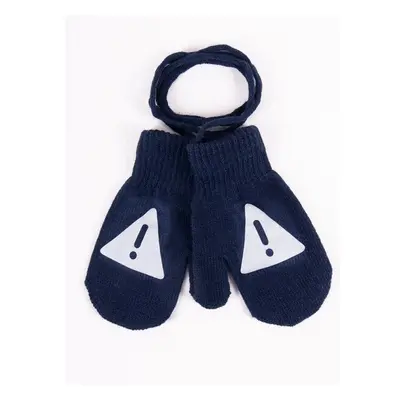 Yoclub Kidss Gloves RED-0236C-AA10-003 Navy Blue 74670213