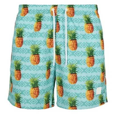 Šortky Urban Classics Pattern Swim Shorts - pineapple aop 61846065