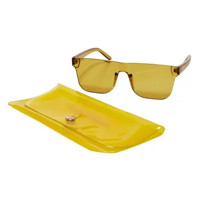 URBAN CLASSICS Sunglasses Honolulu With Case - mustard 73743728