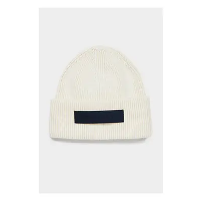 ČEPICE GANT UNISEX. RIBBED BEANIE CREAM 84606342