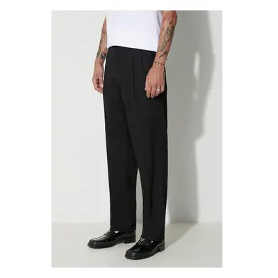 Bavlněné kalhoty Norse Projects Christopher Relaxed Gabardine Pleated 85863486