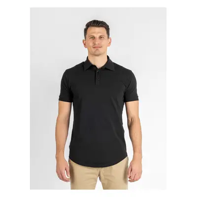 TallGuys Pánská prodloužená polokošile | Deep black 71728547