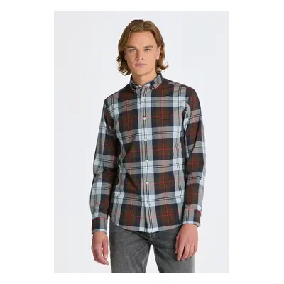 KOŠILE GANT REG POPLIN LARGE CHECK SHIRT RICH BROWN 84606356