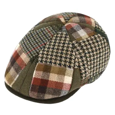 Gatsby zelená bekovka od Fiebig - Vlna / 6-Panel Cap Gatsby Patchwork 86371249