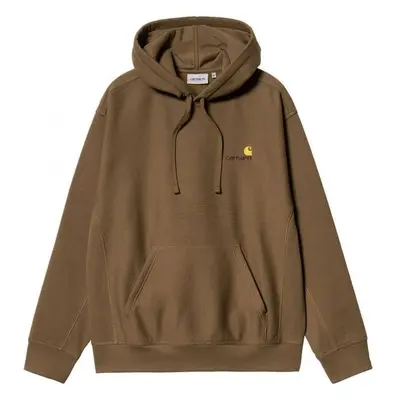 MMIKINA CARHARTT WIP Hooded American Scri - hnědá - 90832584