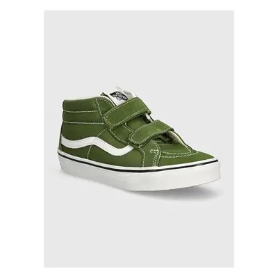 Dětské tenisky Vans SK8-Mid Reissue zelená barva, VN000CYFCIB1 94486008