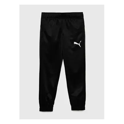 Dětské tepláky Puma ACTIVE Tricot Pants cl B černá barva, s potiskem 77087479