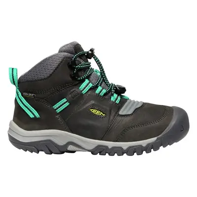 Dětská outdoorová obuv Keen Ridge Flex Mid Wp Magnet/Greenlake US 13 78995210