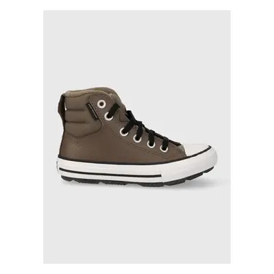 Dětské tenisky Converse hnědá barva 84755732