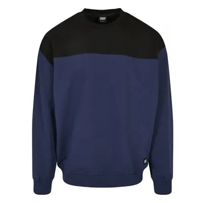 URBAN CLASSICS Upper Block Crewneck - darkblue/black 62597839