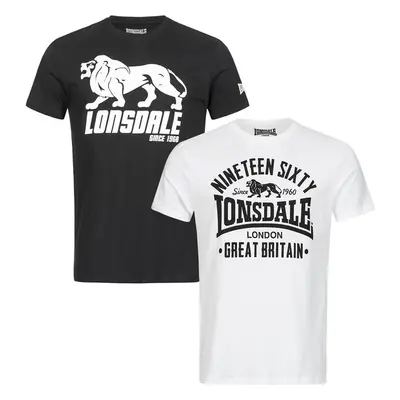 Pánský set Lonsdale 114063-White/Black 74624554