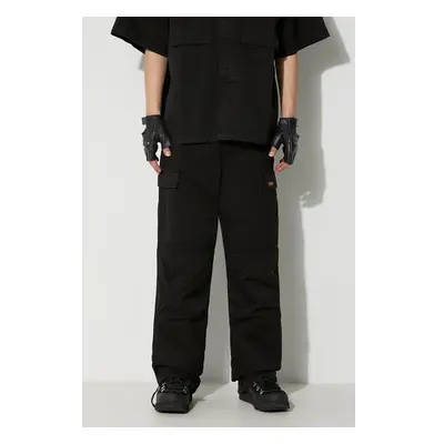 Bavlněné kalhoty Heron Preston Vintage Wash Cargo Pants černá barva, 87205394