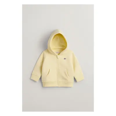 MIKINA GANT SHIELD ZIP HOODIE VANILLA YELLOW 89382932