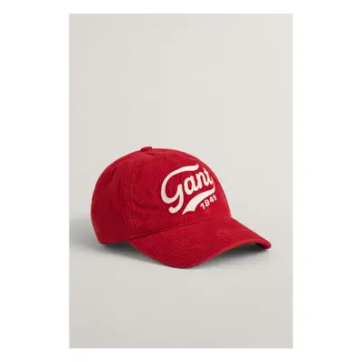 KŠILTOVKA GANT LOGO WASHED CORD CAP RUBY RED 92977650