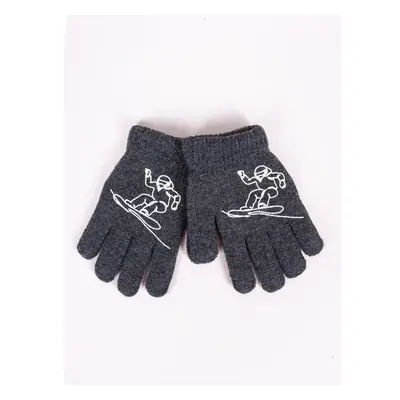 Yoclub Kidss Gloves RED-0200C-AA5A-005 74670110