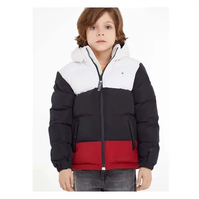 Dětská bunda Tommy Hilfiger tmavomodrá barva 83543530