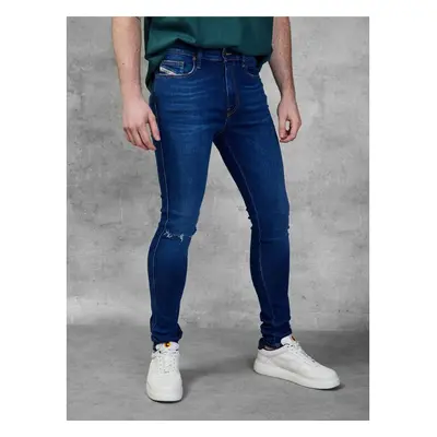 Tmavě modré pánské skinny fit džíny Diesel - Pánské 95269287