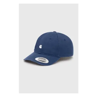 Bavlněná baseballová čepice Carhartt WIP Madison Logo Cap tmavomodrá 91586533