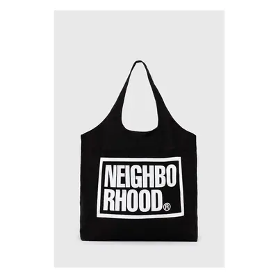 Bavlněná taška NEIGHBORHOOD Id Tote Bag-L černá barva, 241MYNH.CG02 94156531