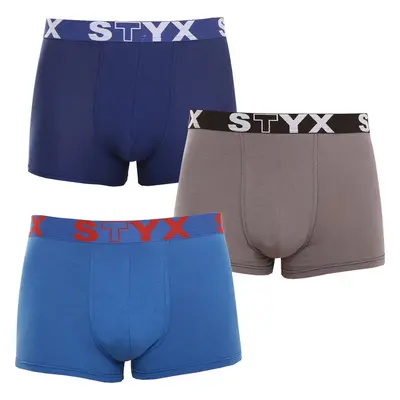 3PACK pánské boxerky Styx sportovní guma vícebarevné (G9676863) 75807351