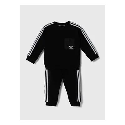 Dětská tepláková souprava adidas Originals CREW SET černá barva, 94845254