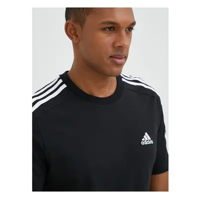 Bavlněné tričko adidas černá barva, s aplikací, IC9334 75826881