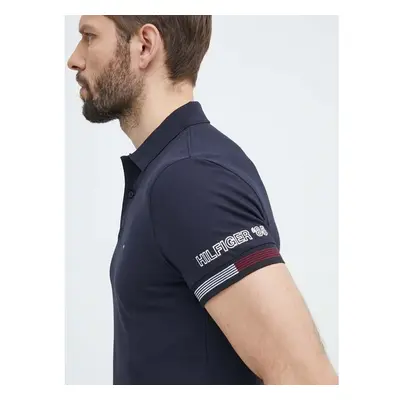 Polo tričko Tommy Hilfiger tmavomodrá barva, MW0MW34780 91669358