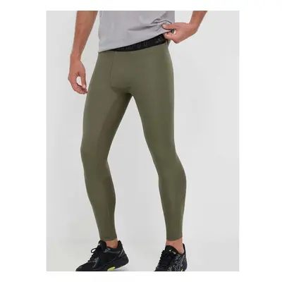 Tréninkové legíny adidas Performance Techfit zelená barva, hladké 83074713