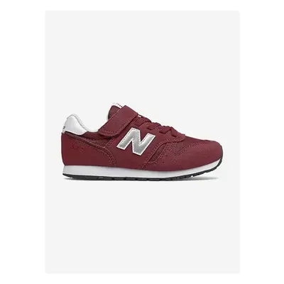 Dětské sneakers boty New Balance YV373KR2 vínová barva 83295100