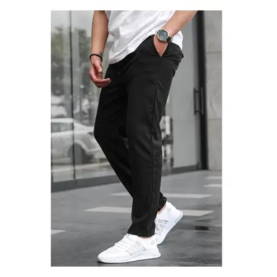 Madmext Mens Black Relaxed Trousers 6510 90512856